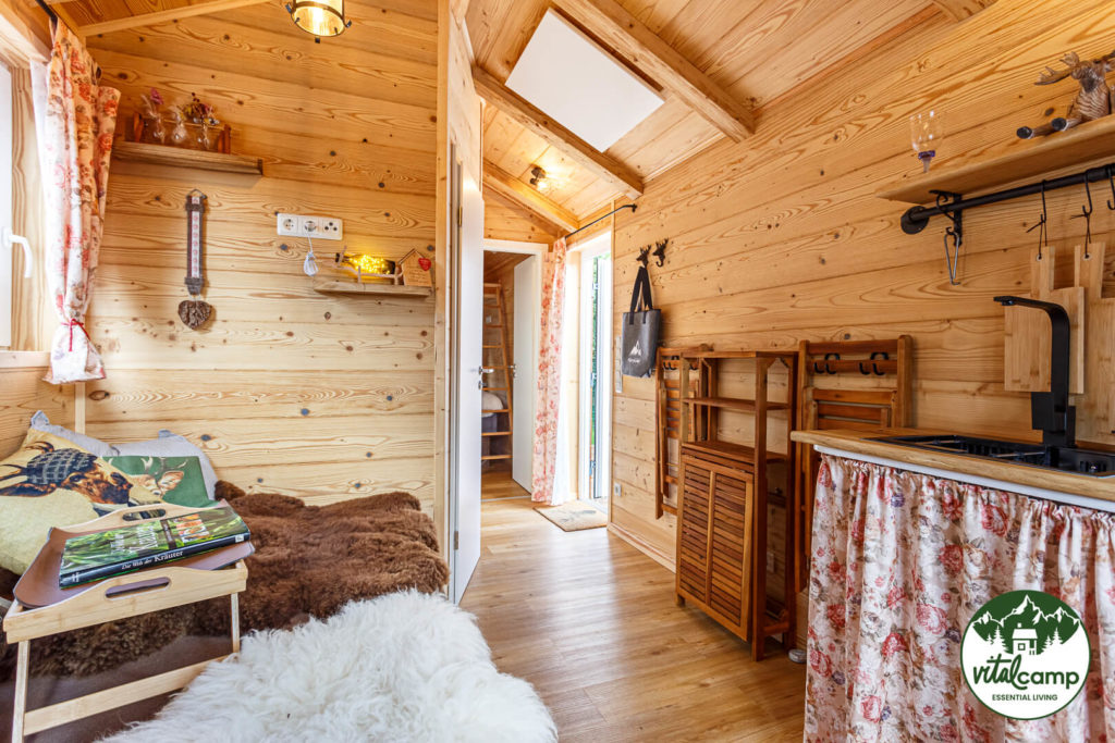 Chalet Almhütte Innen Wohnzimmer