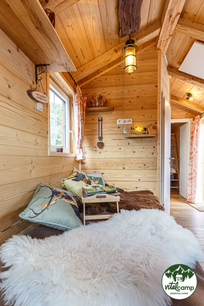 Chalet Almhütte Innen Wohnzimmer