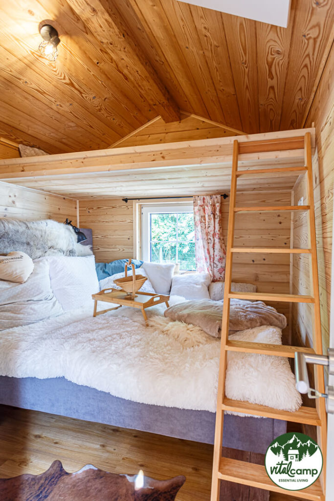 Chalet Almhütte Innen Schlafzimmer