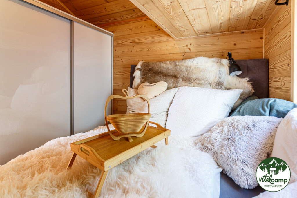 Chalet Almhütte Innen Schlafzimmer