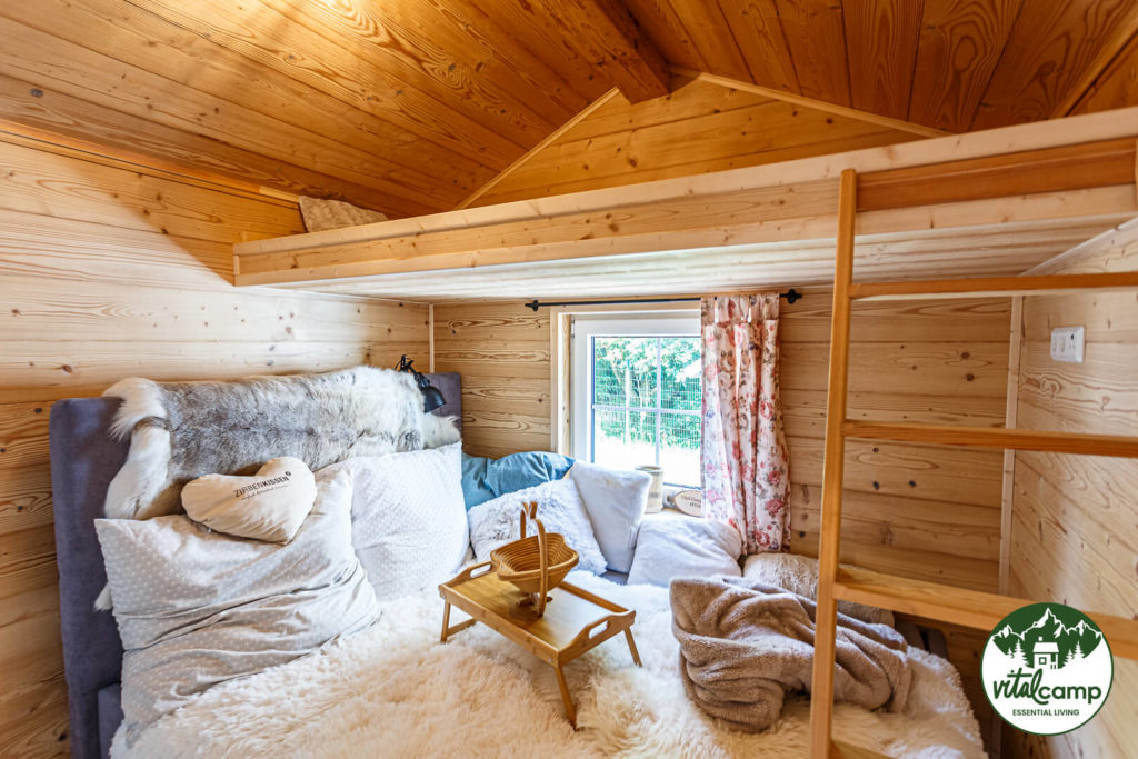 Chalet Almhütte Innen Schlafzimmer