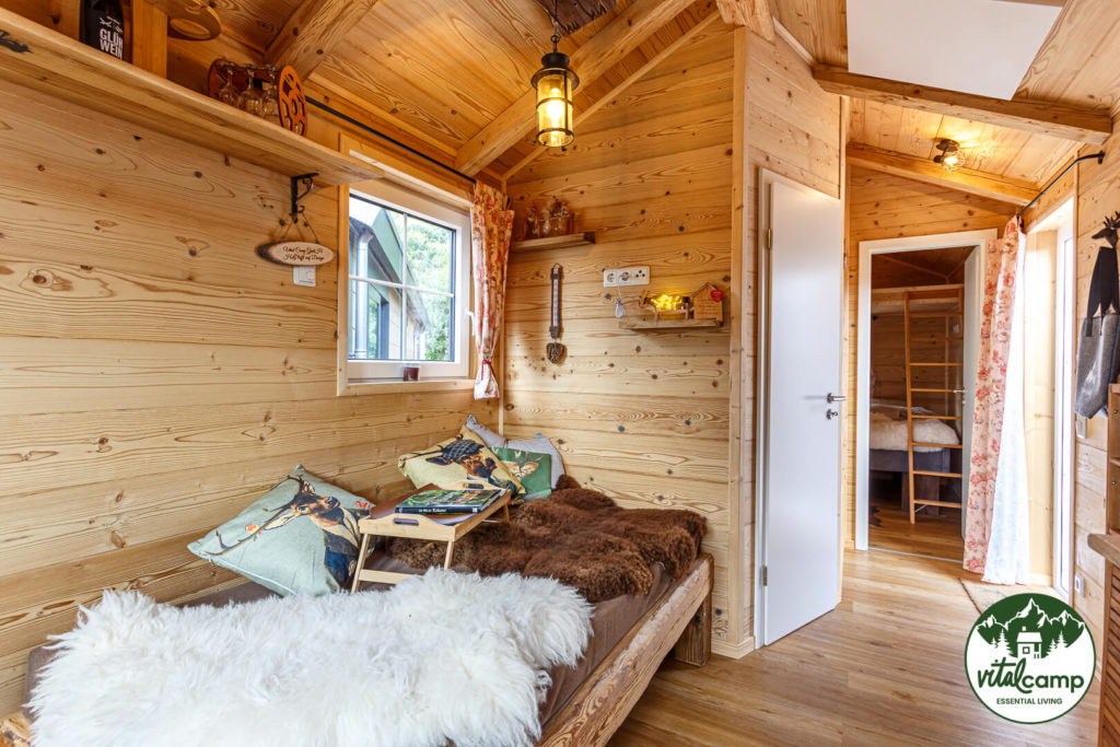 Chalet Almhütte Innen Wohnzimmer