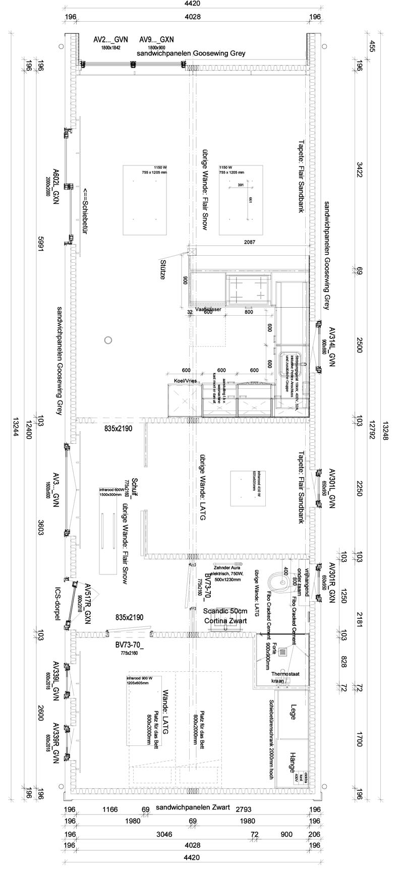 Chalet Belgien XL Grundriss