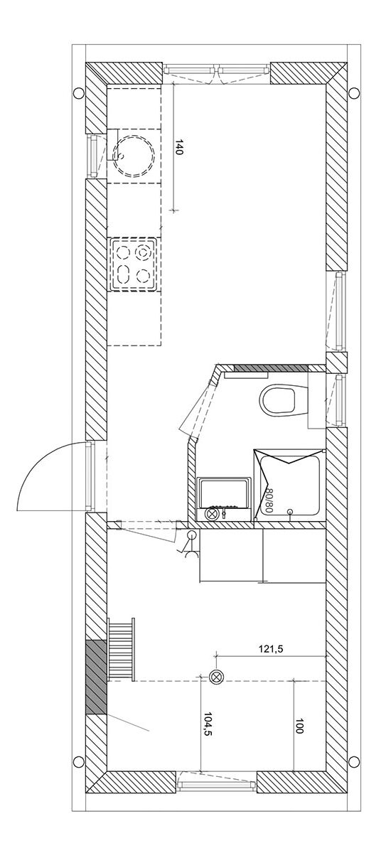 Grundriss Chalet Almhütte