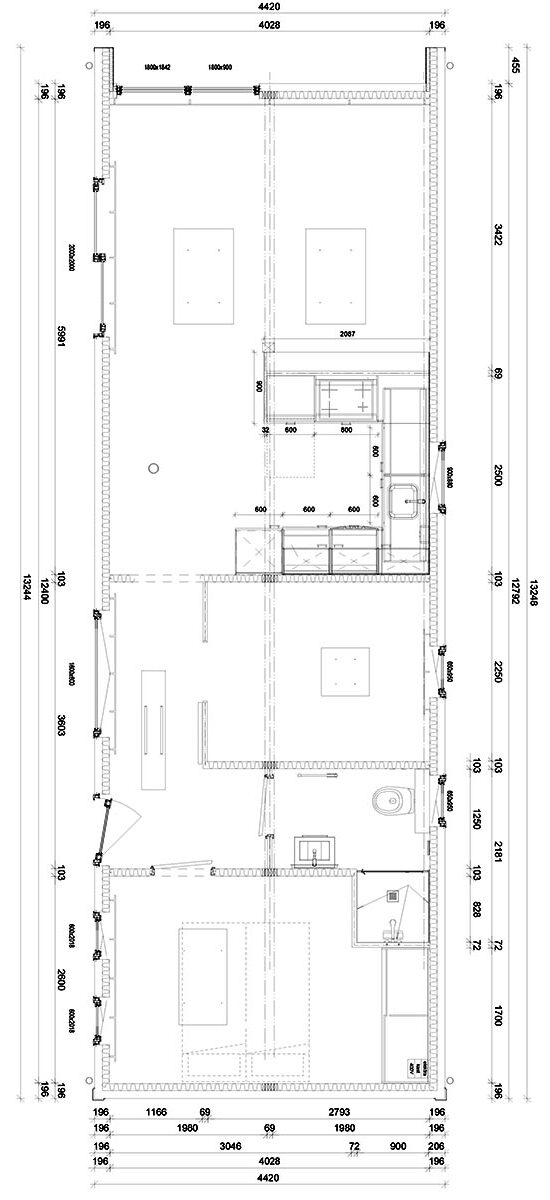 Grundriss Chalet Belgien XL