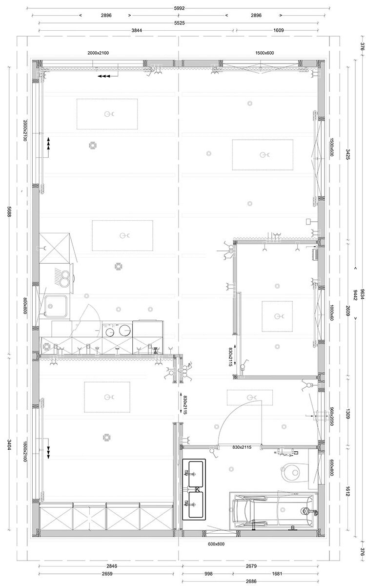 Grundriss Chalet Toskana