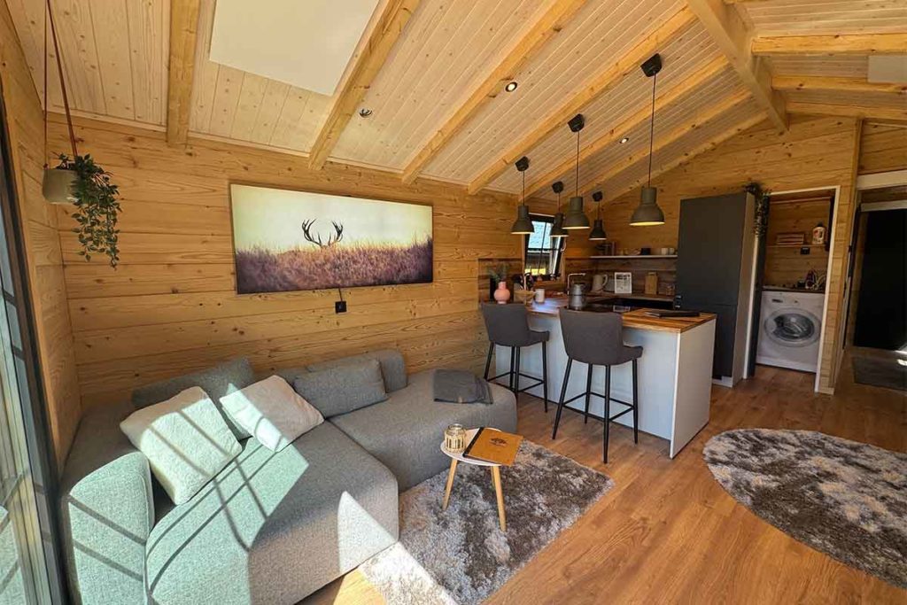 Vital Camp Flensburg Chalet Österreich Wohnzimmer