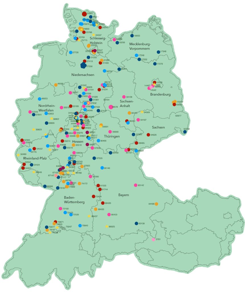 Vital Camp Kunden auf Karte