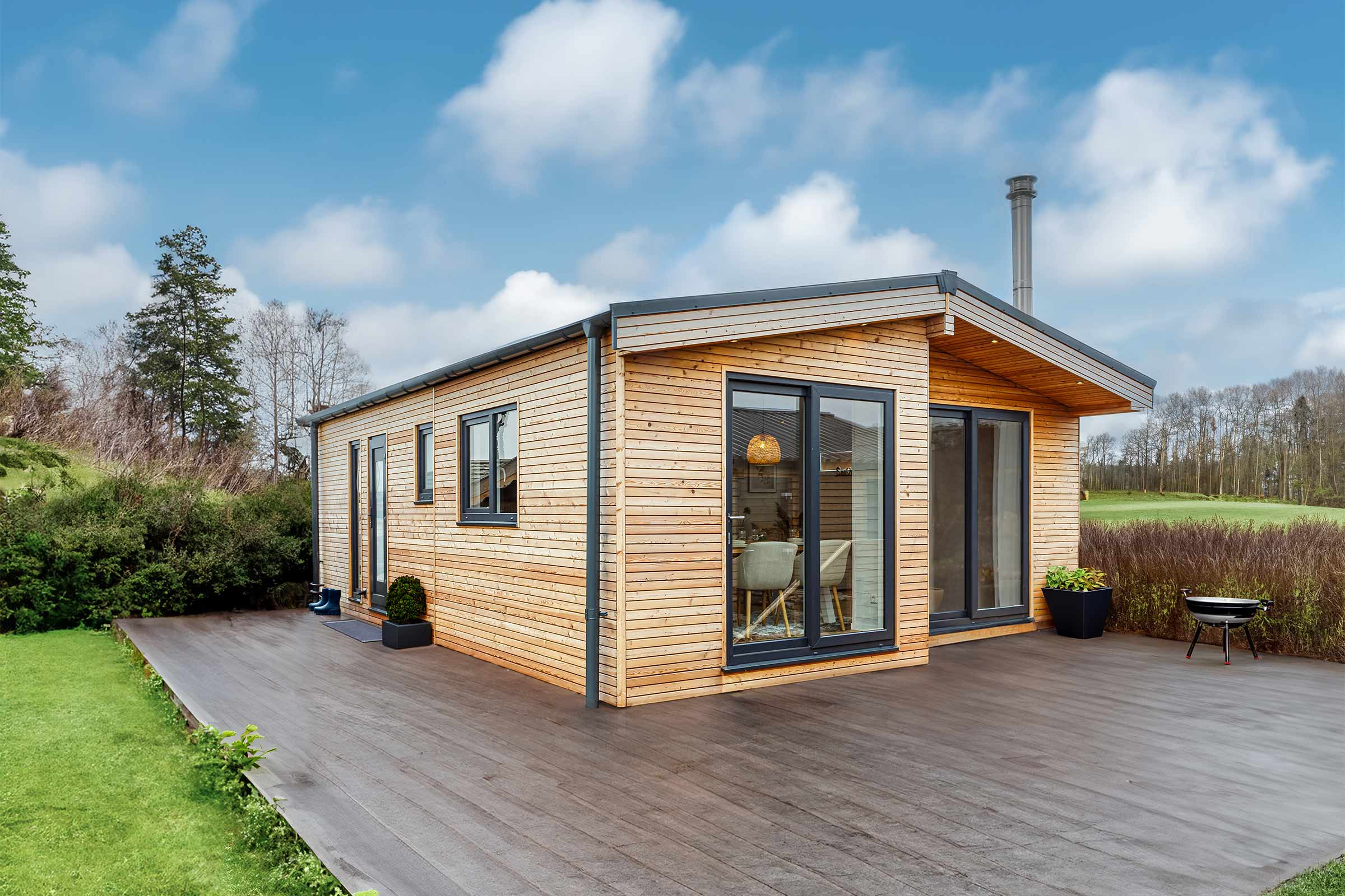 Beispiel für mobile Holzhäuser